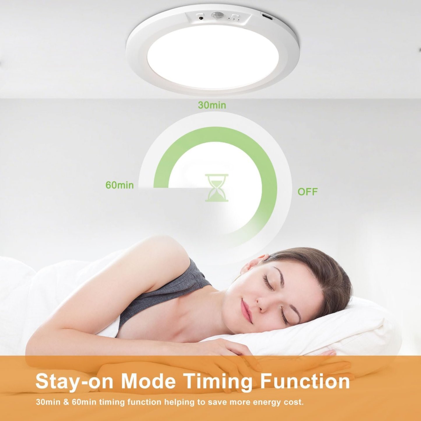 🔥Last Day 49% OFF💡Rechargeable Motion Sensor Ceiling Light
