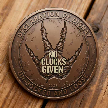 The "F-CAW-F" Disdain Coin: No Clucks Given 🐔🖕