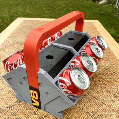 V4/V6/V8 Engine Cylinder Block Cooler Drink Holder 🚗🍻