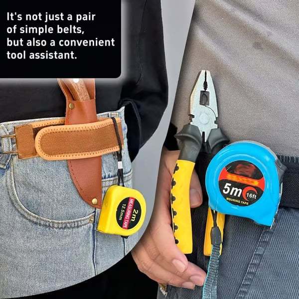 2Pcs Metal Hook Tactical Elastic Belt