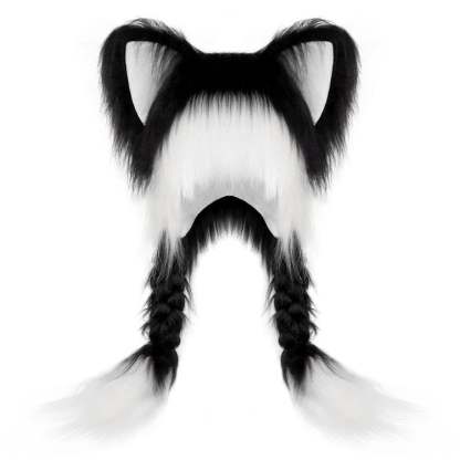 🔥Last Day 49% OFF - Soft Furry Animal Ear Hat with Braids