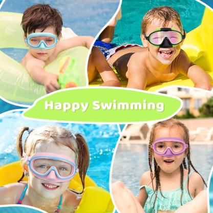 🏊‍♀️Last Day Buy 1 Get 1 Free🏊‍♀️-HD children's large frame waterproof and anti-fog swimming goggles🏊‍♀️