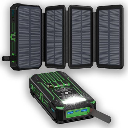 Outdoor Foldable Solar Large Capacity Charger Mobile Power Bank