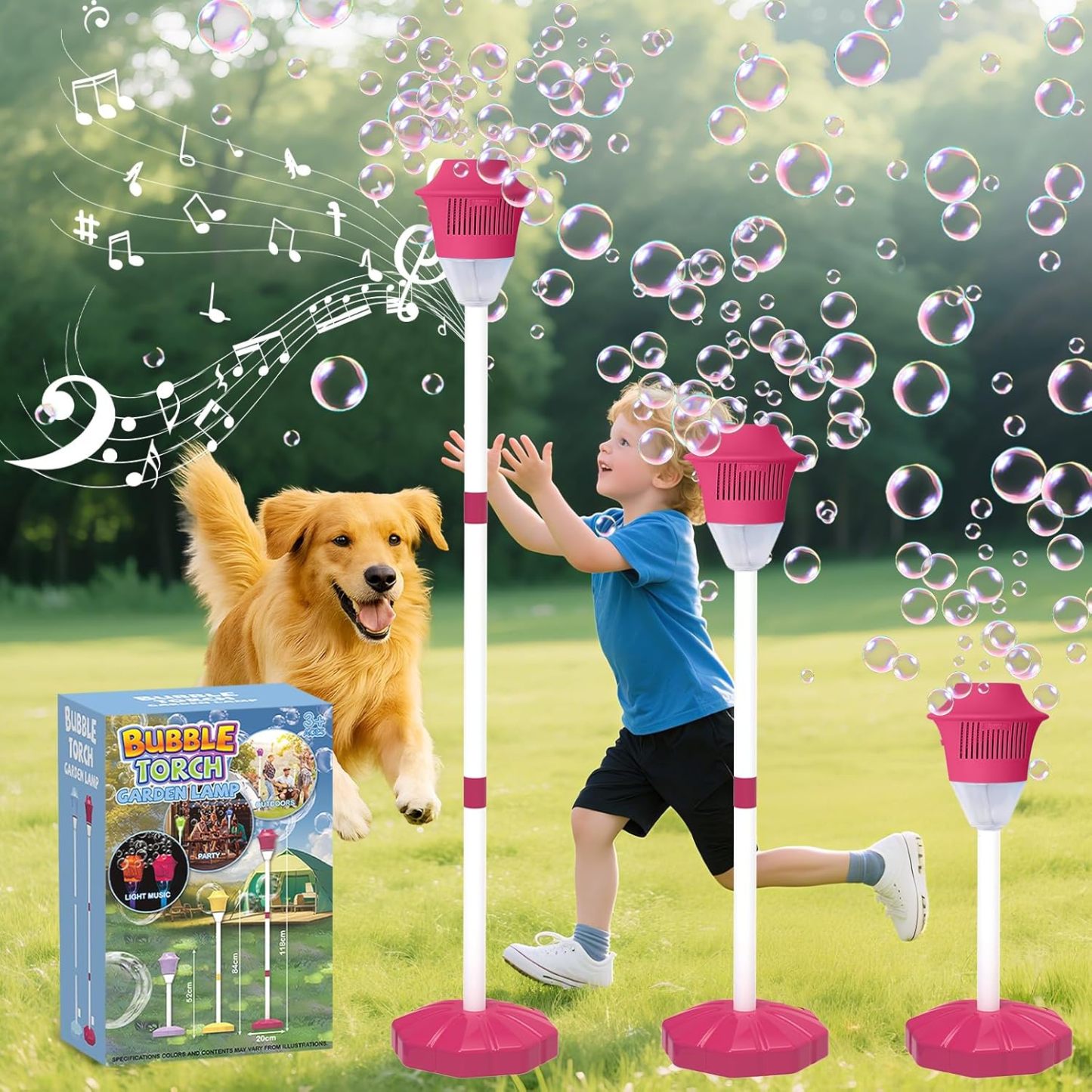 🏆#1 Bestseller - 🫧 Automatic Standing Bubble Maker – Create a Magical Bubble Storm in Seconds✨
