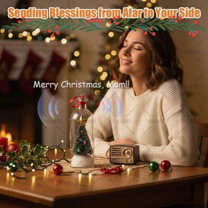 Record Your Voice in a Bottle: Miniature Christmas Tree Keepsake