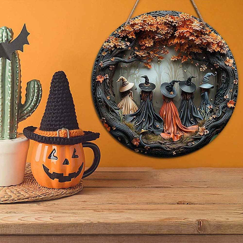 Halloween witch sign
