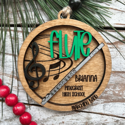 Personalized Marching Band Christmas Tree Ornament