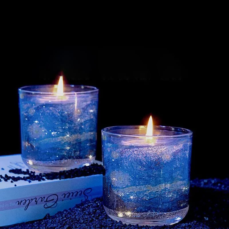 🌌 Van Gogh “Starry Night” Inspired Candle ✨