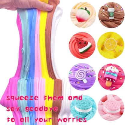 Super Clay Slime DIY Soft & Squishy Clay Scented Slime Sensory Clay