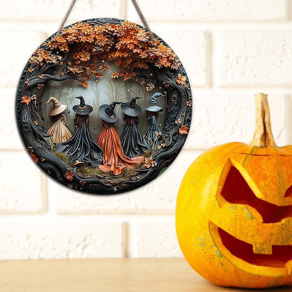 Halloween witch sign