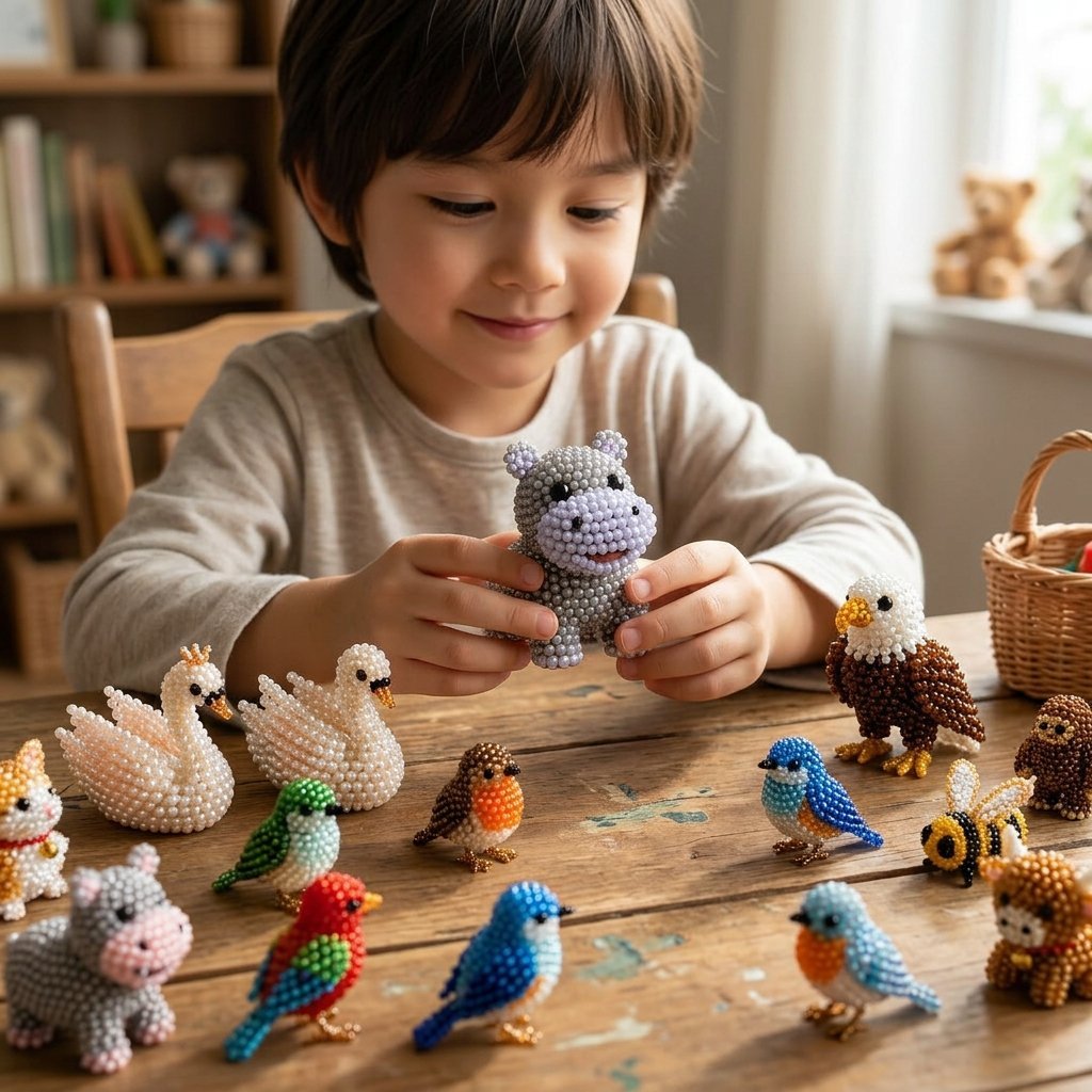 🔥Last Day 49% OFF -  2026 Noticeablek®🧵✨ Tiny 3D Beaded Animal DIY Kit