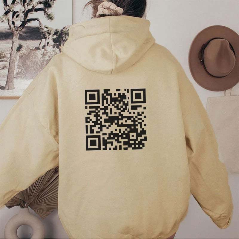 Funny FU QR Code Hoodie(Buy 2 Get Free Shipping)
