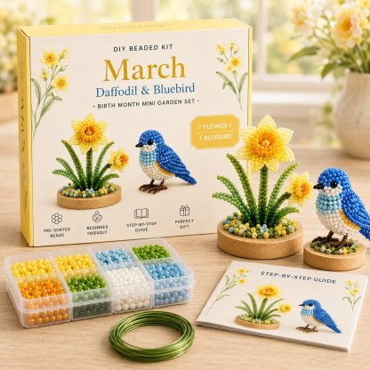 Birth Month DIY Beaded Garden Keepsake Kit