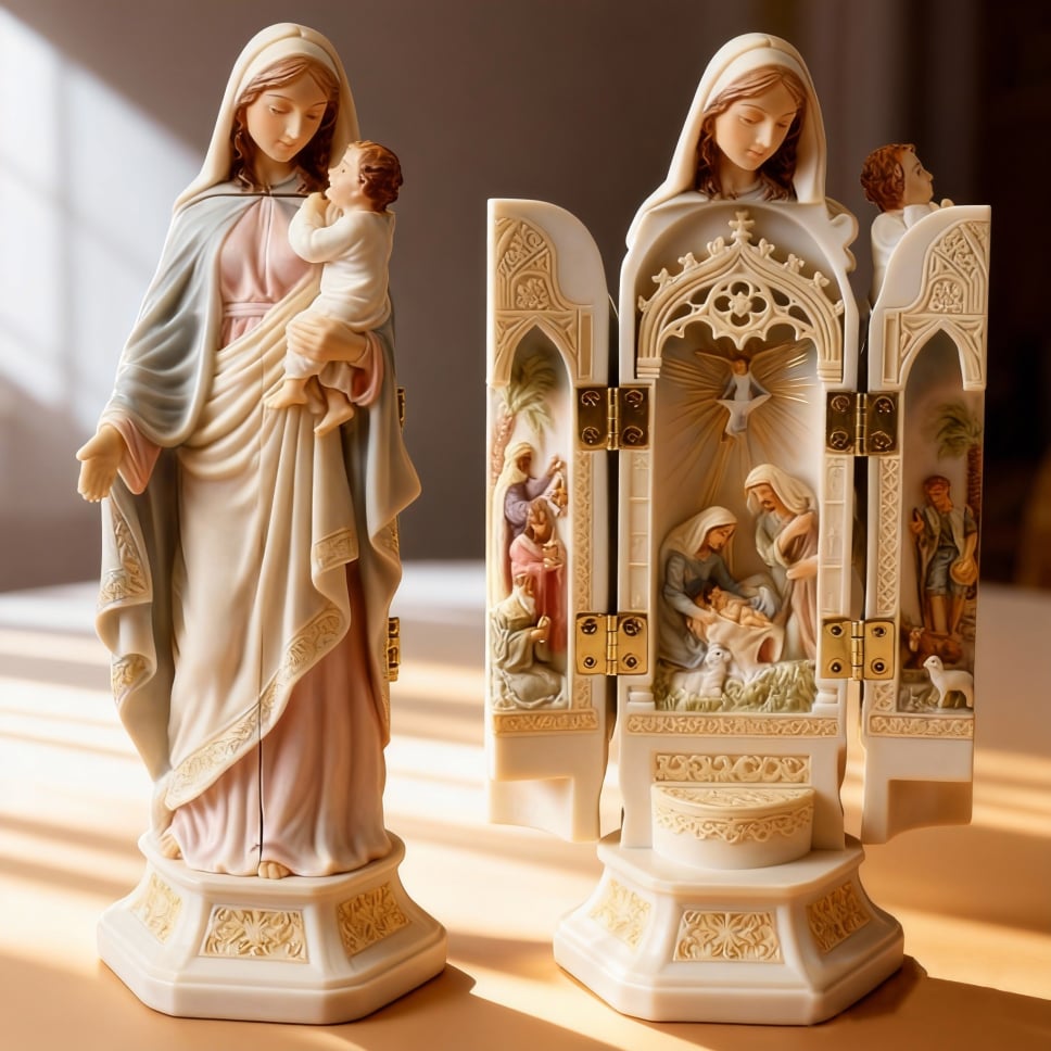 🔥Last Day 50% OFF -✝️Nativity Triptych Statue