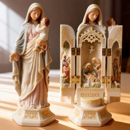 🔥Last Day 50% OFF -✝️Nativity Triptych Statue