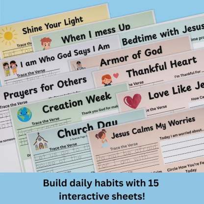 🔥LAST DAY 50% OFF -✝️Christian Faith Habit Kit for Kids - Daily Devotion Routine