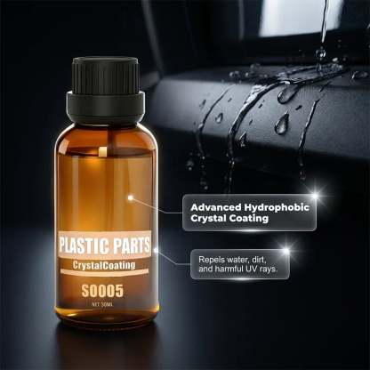 🚗 Car Plastic Parts Crystal Coating Restorer – Fast Refresh, Long-Lasting Shine, Anti-Aging & Waterproof, Easy to Apply, Restores Faded Plastic & Trim Like New ✨