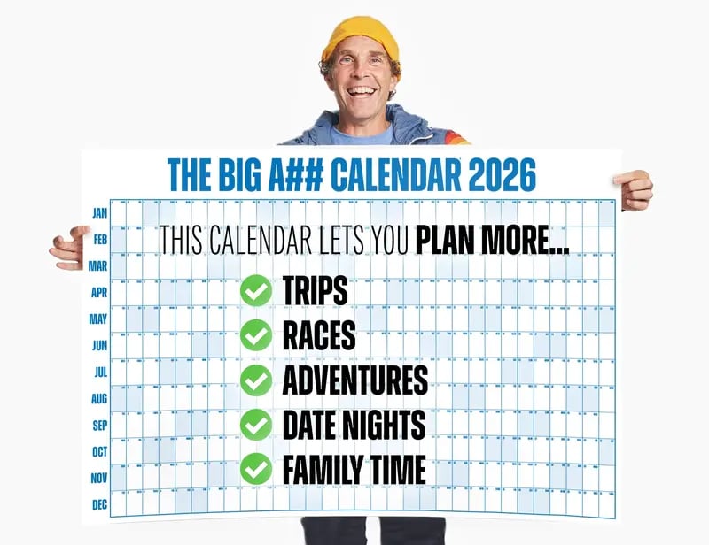 📅The Big A## 2026 Wall Calendar - Flexible Dry-Erase Material ✍️Design Your Amazing Year!🏃