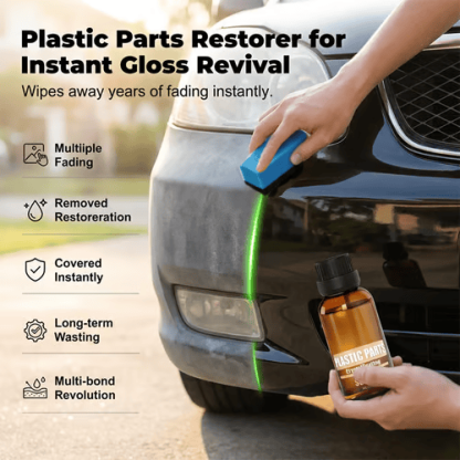 🚗 Car Plastic Parts Crystal Coating Restorer – Fast Refresh, Long-Lasting Shine, Anti-Aging & Waterproof, Easy to Apply, Restores Faded Plastic & Trim Like New ✨