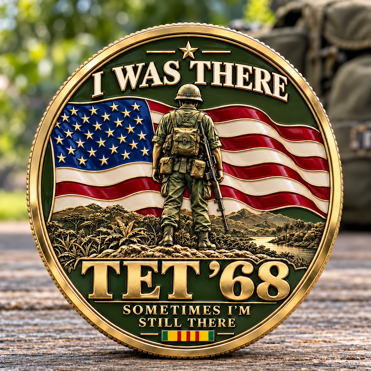 I Was There — Tet ’68 “Forever Brothers” Vietnam Veteran Commemorative Medallion