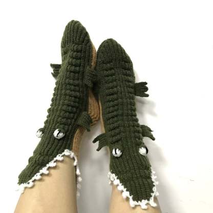 🌲Early Christmas Sale 49%🔥- 3D Knit Crocodile Socks