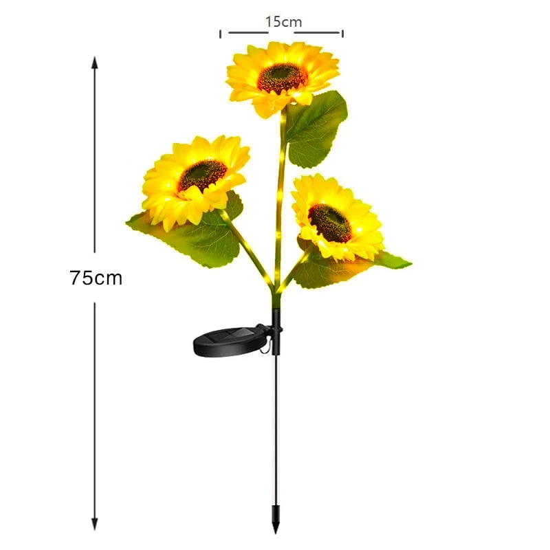 🌻 65K+ SOLD! 2026 UPGRADED Solar Sunflowers – Hyper-Realistic Petals, Stunning Shadow Projections & Dusk-to-Dawn Garden Magic 🌻