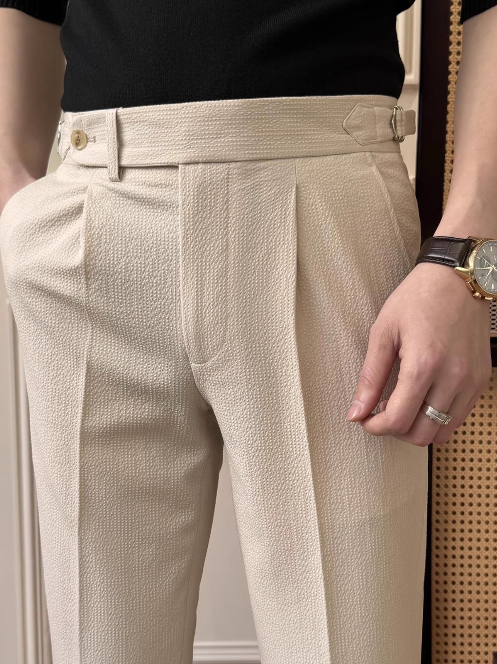 Men's Gurkha Marshall Beltless Trousers