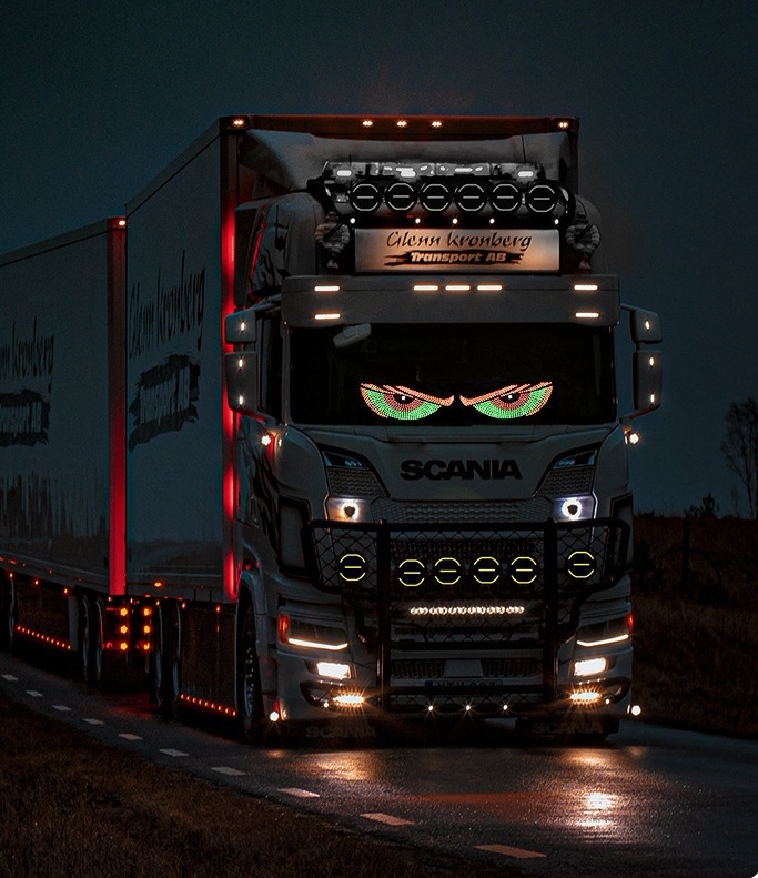 👀Car LED Demon Eye Display🚗
