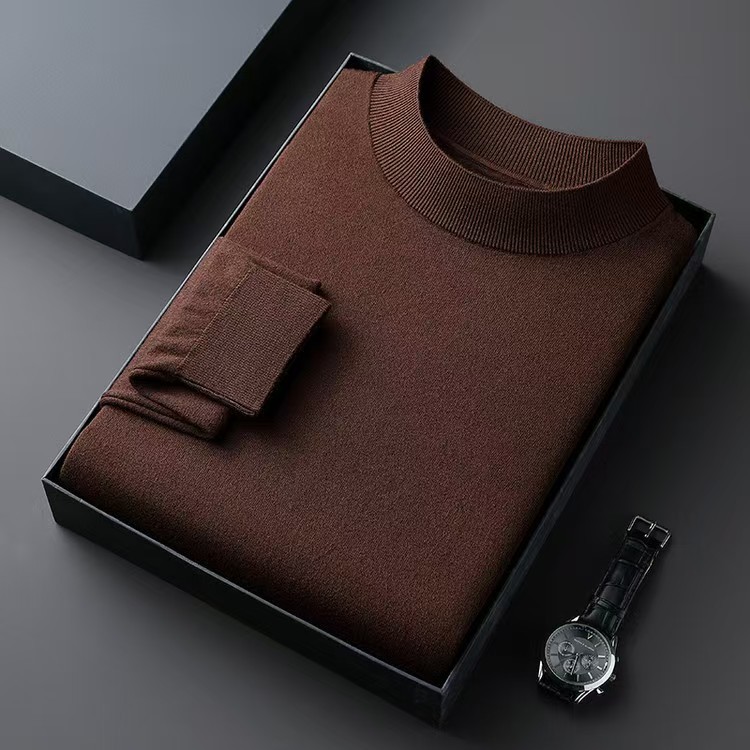 Classic Crew Neck Wool Sweater