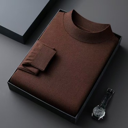 Classic Crew Neck Wool Sweater