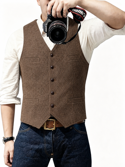 New Textured Men's Vest