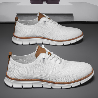 Men's Breathable Knit Dress Sneakers