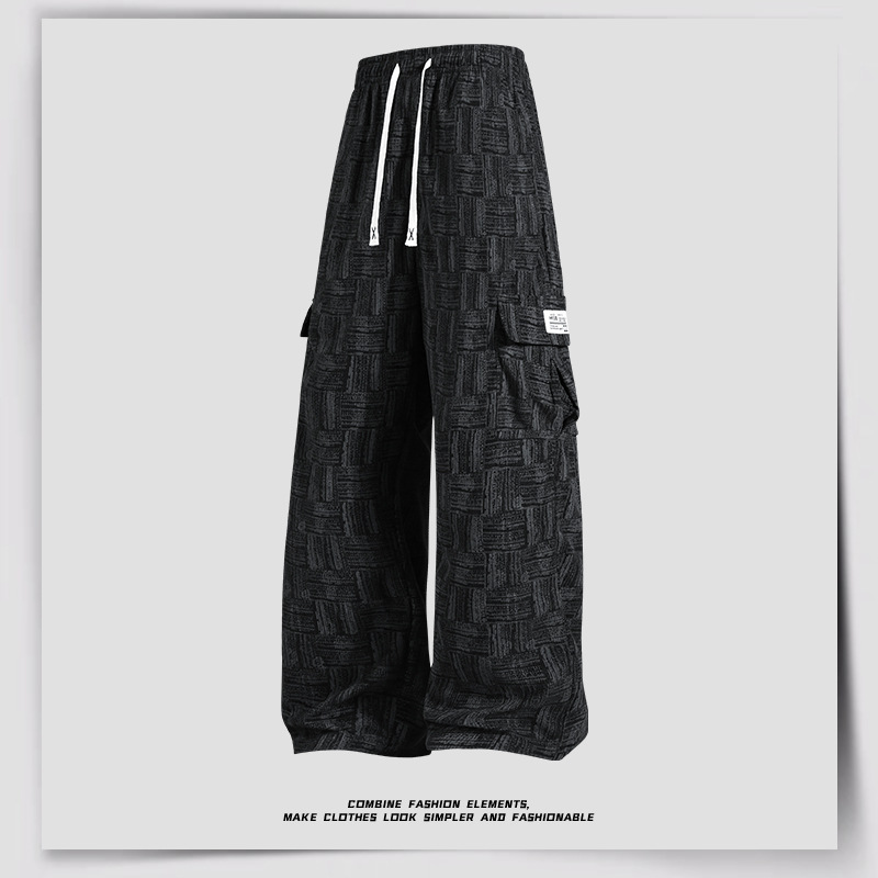 Men's Loose Wide-Leg Straight Casual Pants