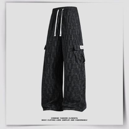 Men's Loose Wide-Leg Straight Casual Pants