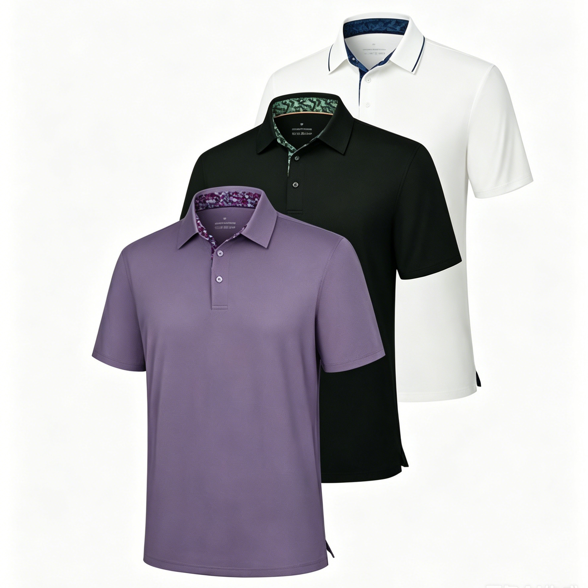 Luxury Men's Ice Silk Stretch Polo Shirt