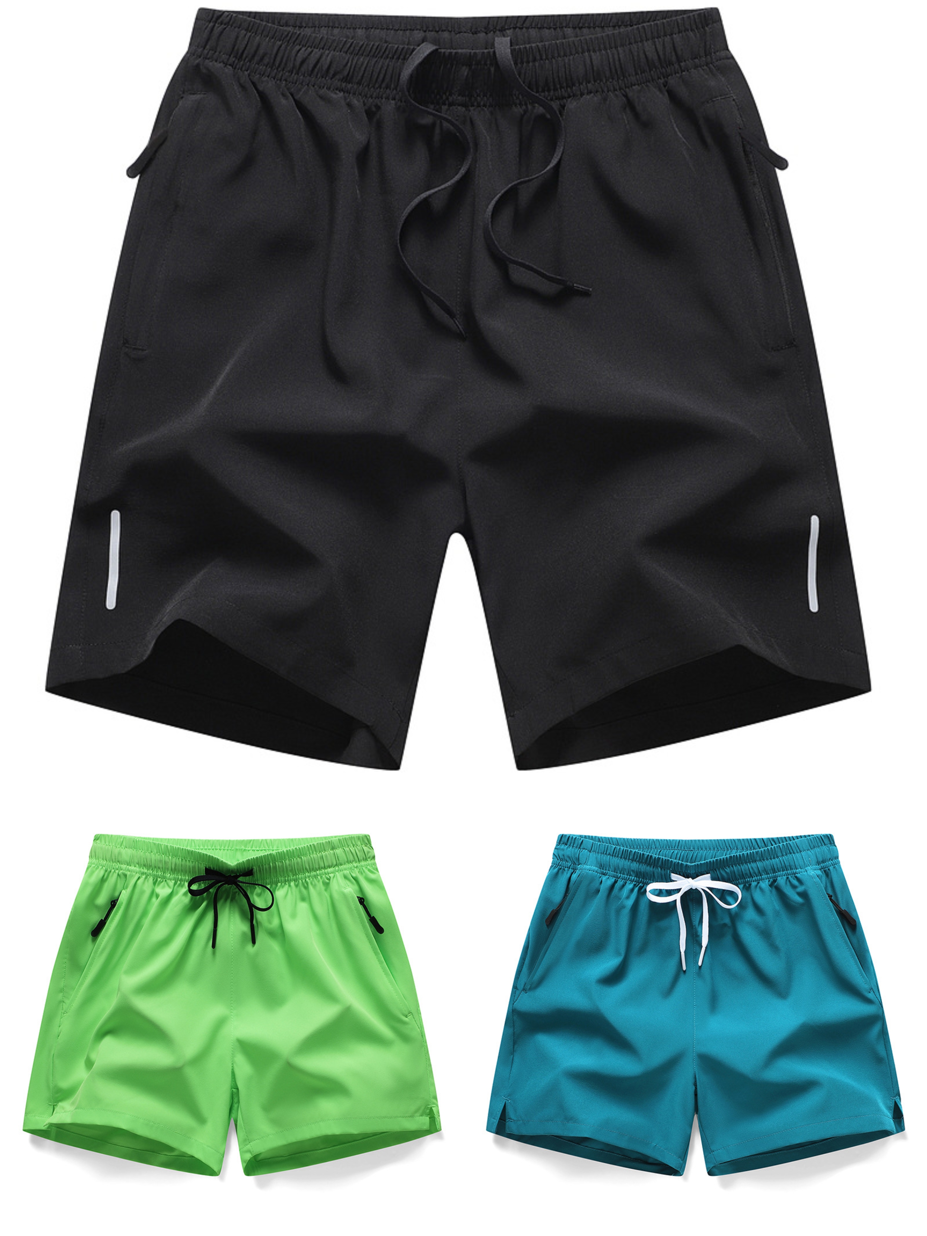 Trendy Summer Stretch Ice Silk Shorts 3 Pack