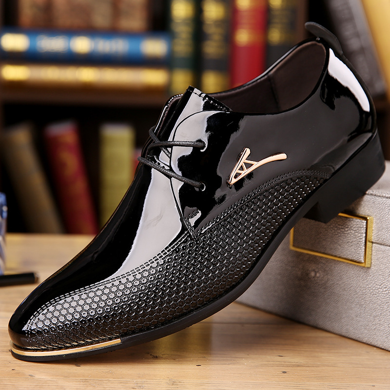 Men’s Sleek Patent Leather Dress Shoes