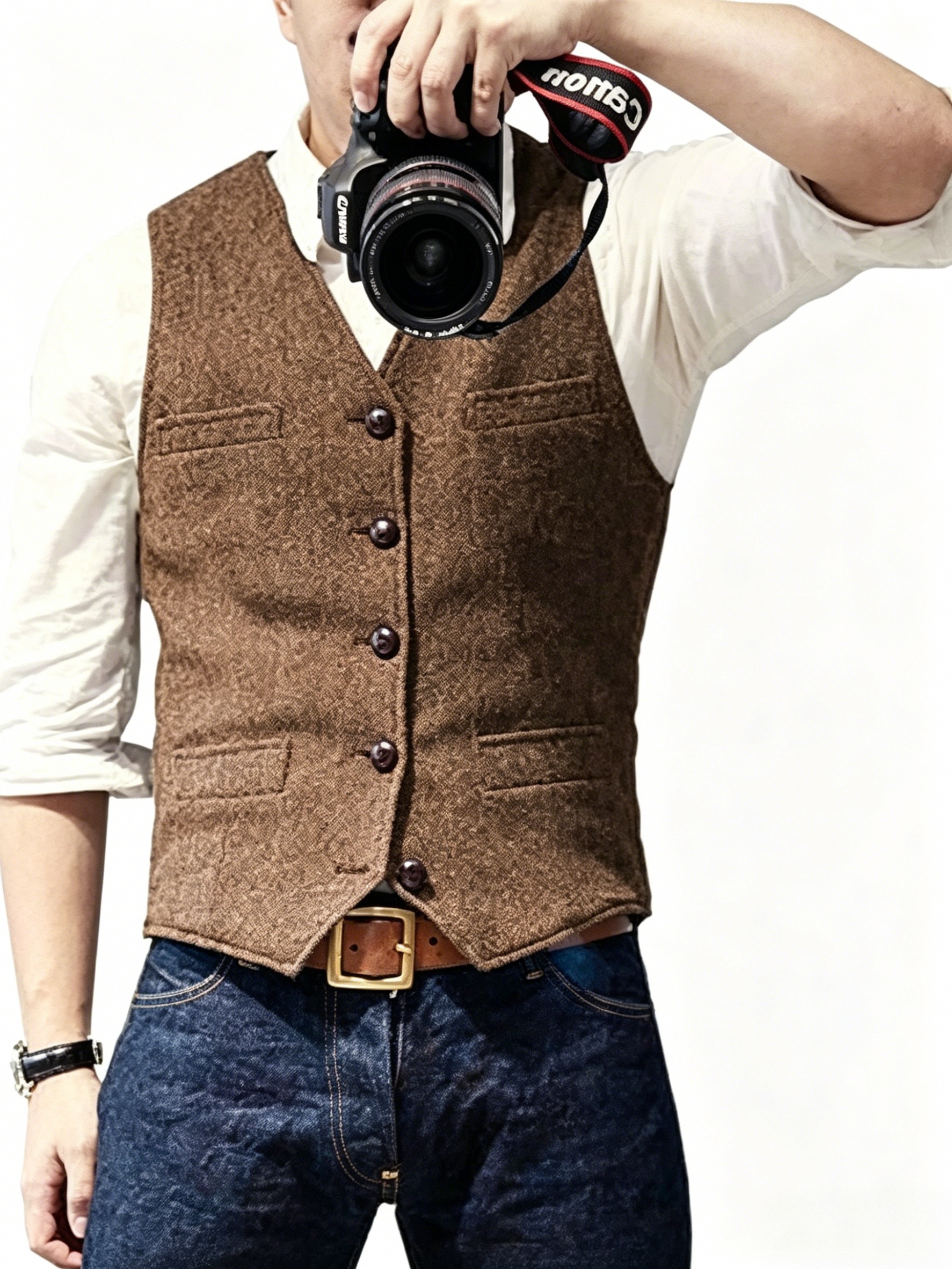 New Textured Men's Vest