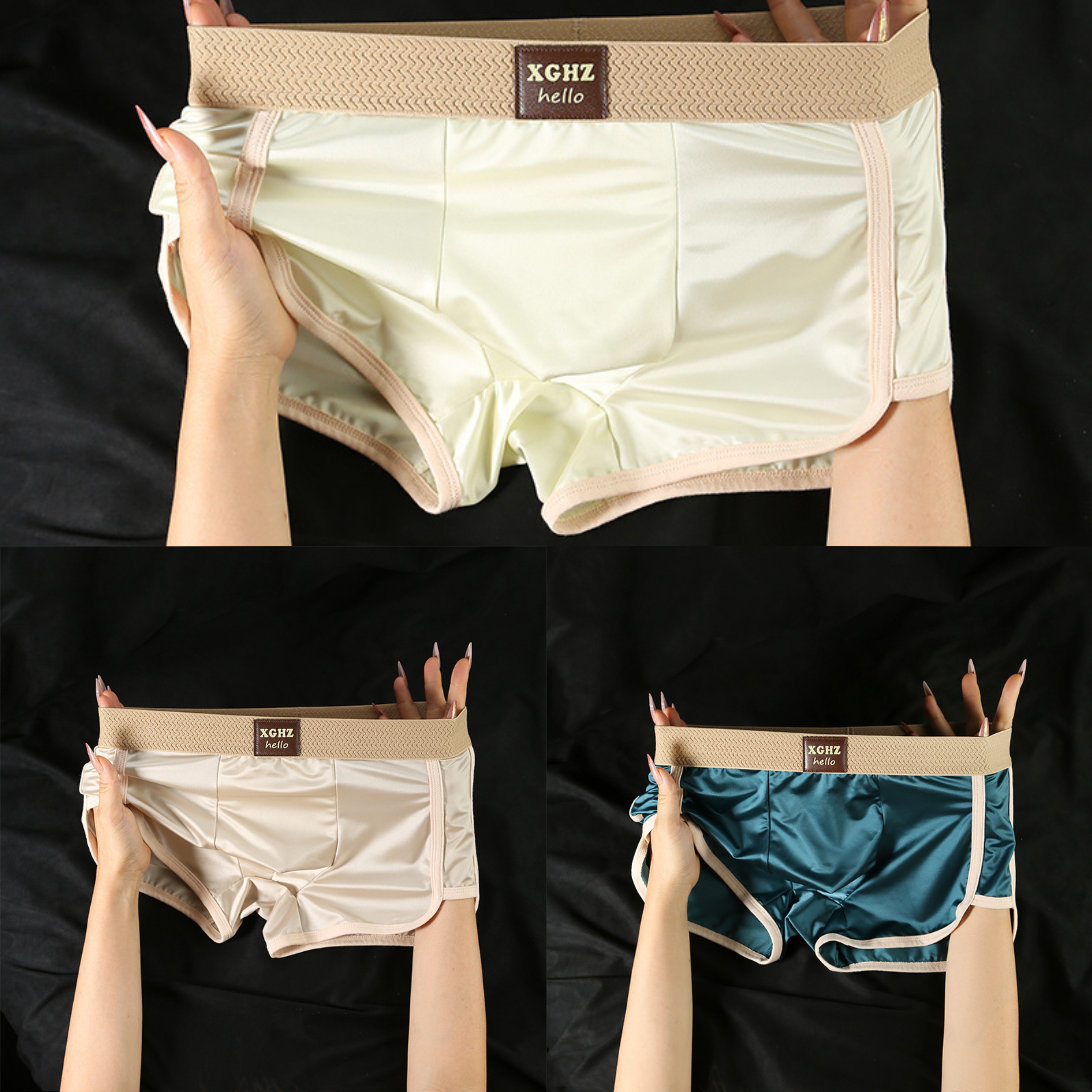 ❄Men's Luxury Cooling Satin Boxer Briefs