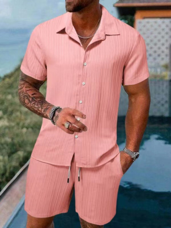 👕 New Men’s Solid Color Set | Relaxed & Stylish Everyday Wear