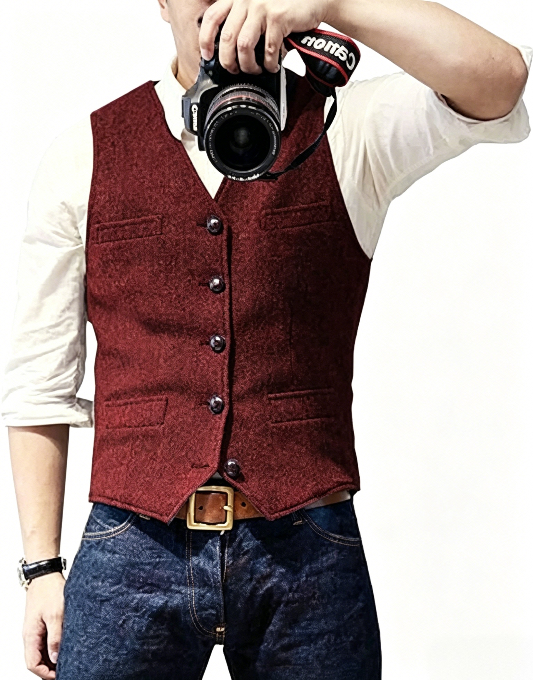New Textured Men's Vest