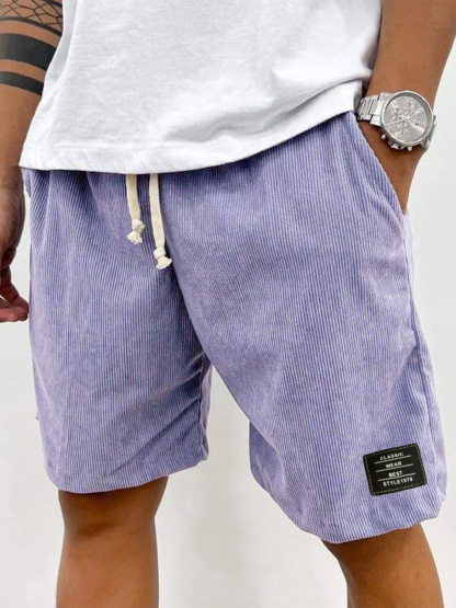 Men's Corduroy Casual Shorts