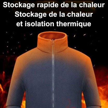 🎄 Convient aux hommes et aux femmes🎁 Veste chaude matelassée double couche unisexe （ 50% DE RÉDUCTION ）