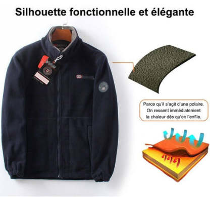🎄 Convient aux hommes et aux femmes🎁 Veste chaude matelassée double couche unisexe （ 50% DE RÉDUCTION ）