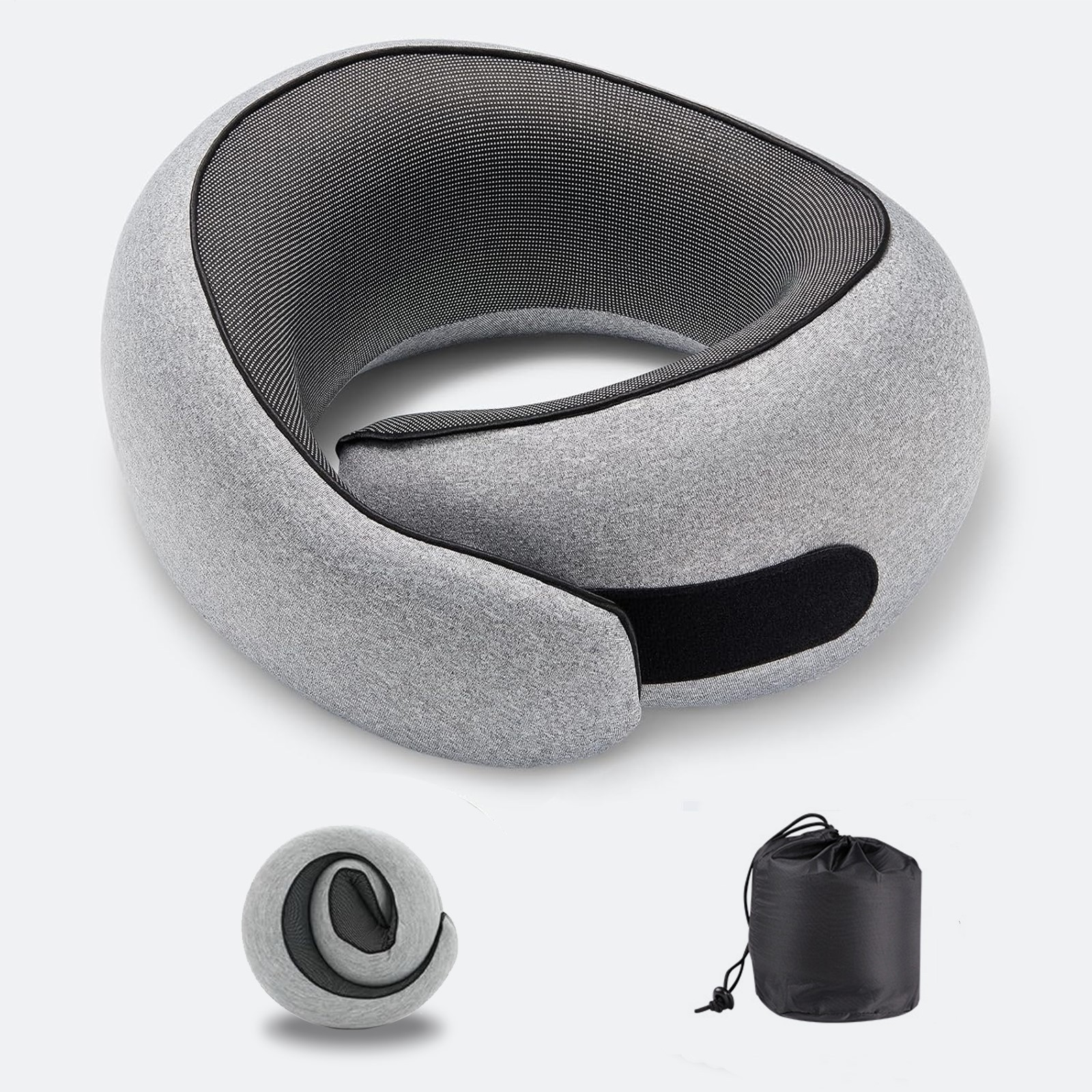 Portable U-Shaped Memory Foam Neck Pillow