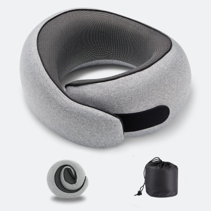 Portable U-Shaped Memory Foam Neck Pillow