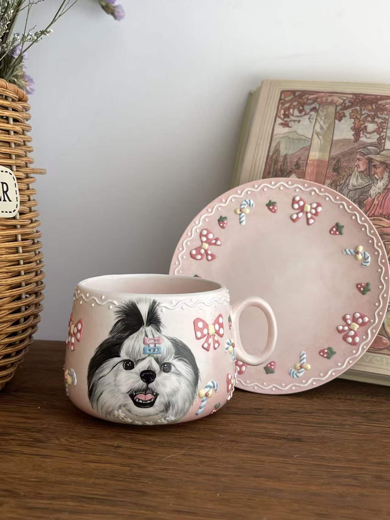 Personalized Hand-Painted Ceramic Pet Cup