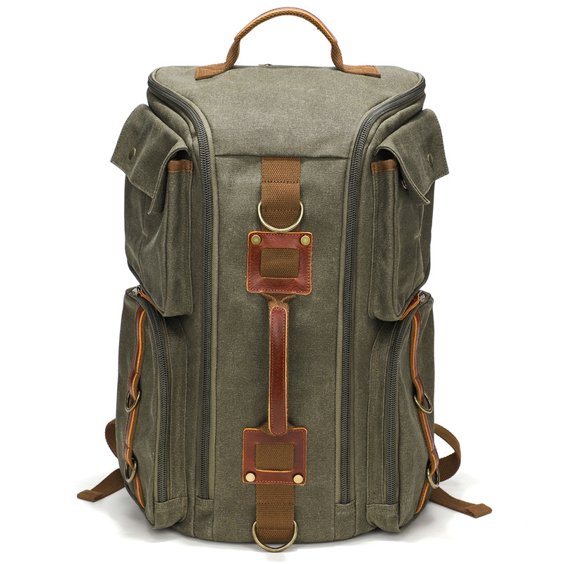 Canvas Waterproof Large Capacity Travel Backpack
