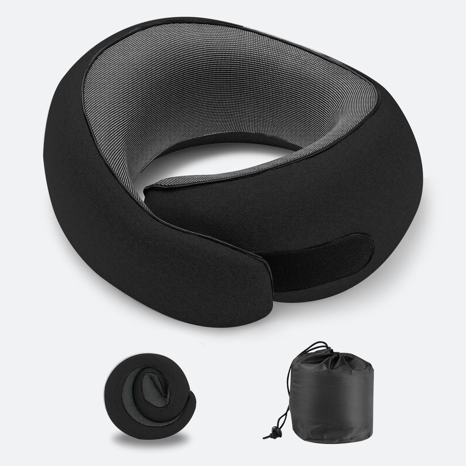 Portable U-Shaped Memory Foam Neck Pillow
