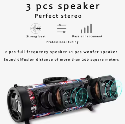 🔊50W Bluetooth Boombox! Portable, Powerful & Mic-Ready 🎤
